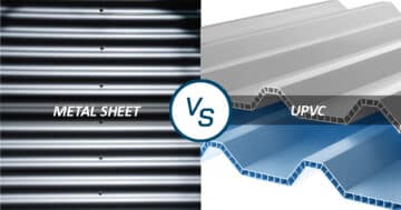 เปรียบเทียบหลังคาเมทัลชีทกับหลังคา uPVC - Alderon